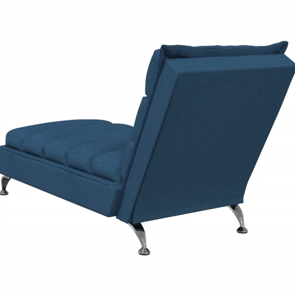 vidaXL Chaise longue met kussen en rechterarmleuning fluweel zwart