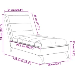 vidaXL Chaise longue met kussen en rechterarmleuning fluweel zwart