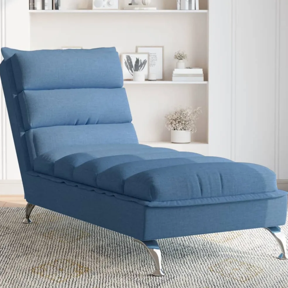 vidaXL Chaise longue met kussen en rechterarmleuning fluweel zwart