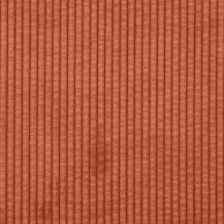 vidaXL Chaise longue met kussen corduroy stof rood oranje