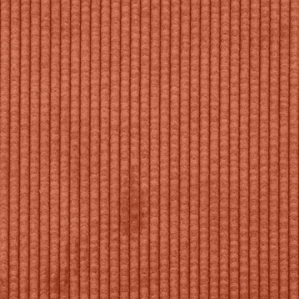 vidaXL Chaise longue met kussen corduroy stof rood oranje