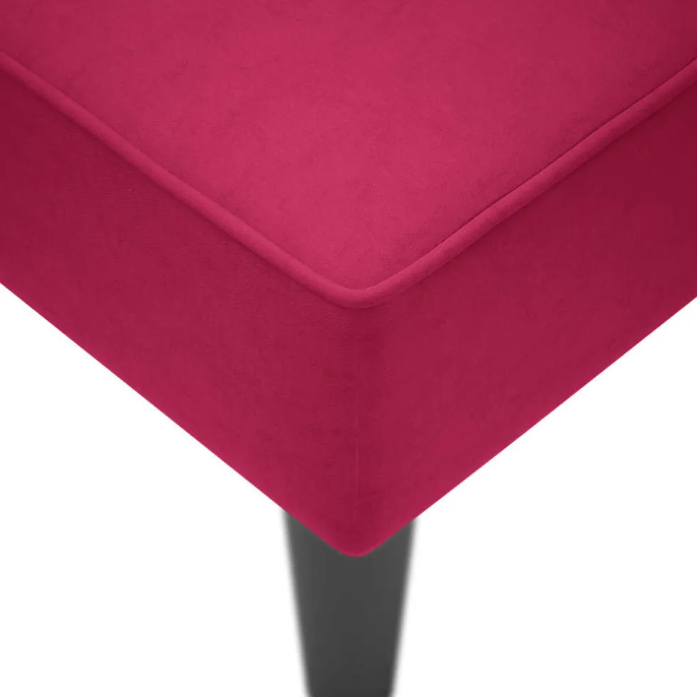 vidaXL Chaise longue met rechterarmleuning fluweel wijnrood