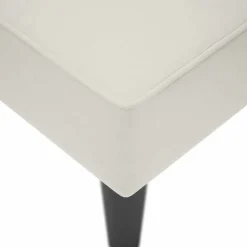 vidaXL Chaise longue met rechterarmleuning fluweel crèmekleurig