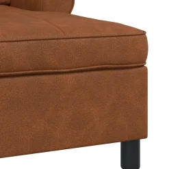 vidaXL Chaise Lounge Bruin Nep Leer 91 x 157 x 91 cm