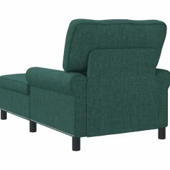vidaXL Chaise Lounge Donkergroen Stof 91 x 157 x 91 cm