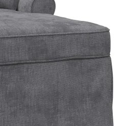 vidaXL Chaise Lounge met Rok Donkergrijs 157 x 91 x 91 cm ARES