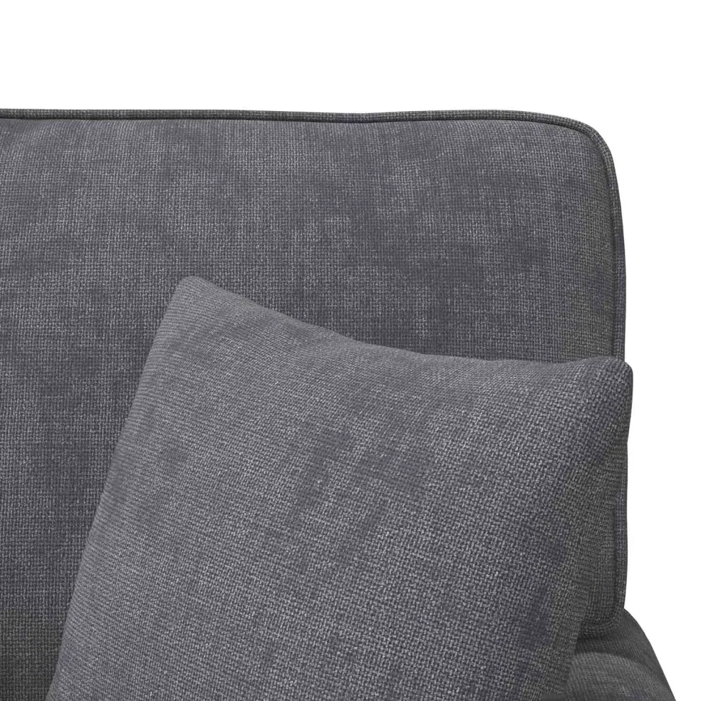 vidaXL Chaise Lounge met Rok Donkergrijs 157 x 91 x 91 cm ARES