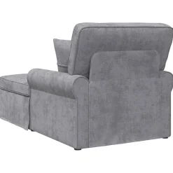 vidaXL Chaise Lounge met Rok Lichtgrijs 157 x 91 x 91 cm ARES