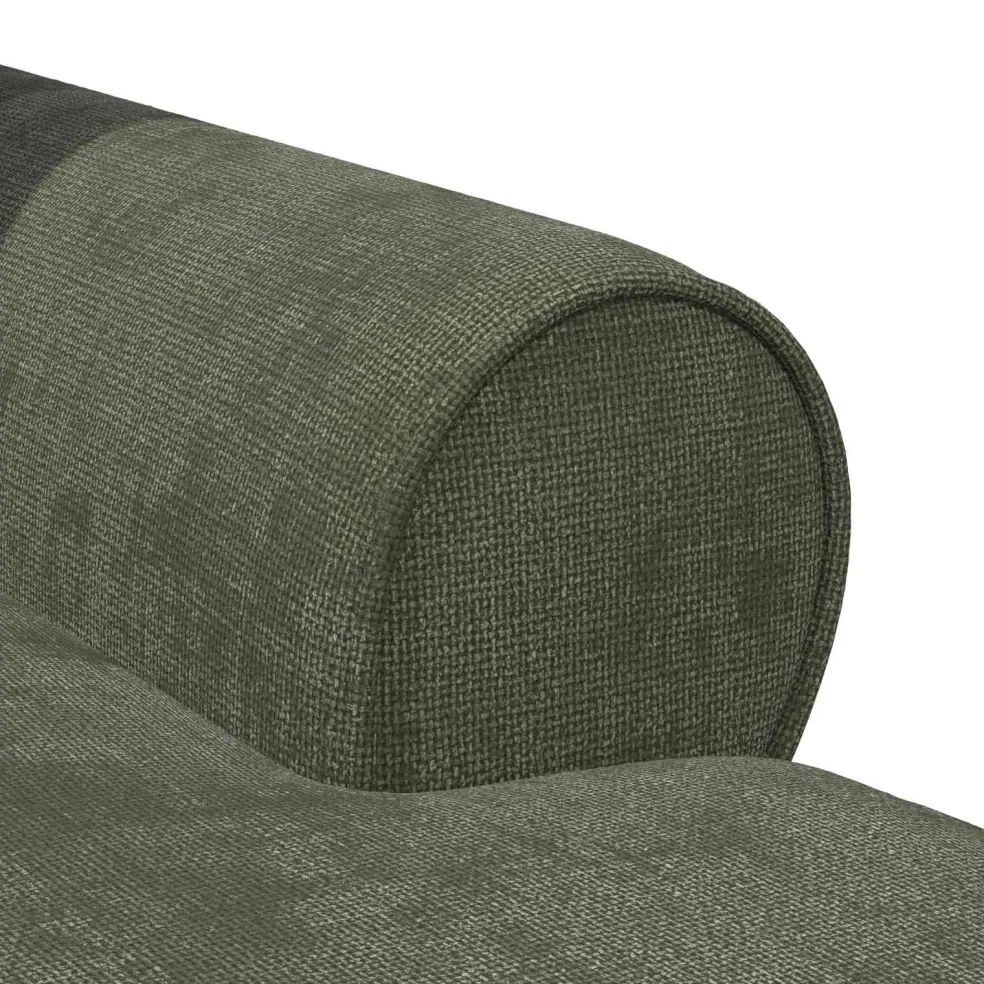 vidaXL Chaise Lounge met Rok met kussen Groen 157 x 91 x 91 cm ARES