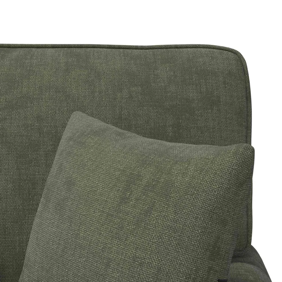 vidaXL Chaise Lounge met Rok met kussen Groen 157 x 91 x 91 cm ARES