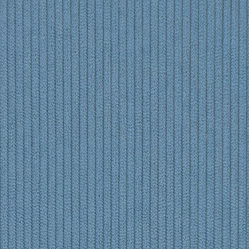 vidaXL Chaise Lounge met Rok 3 st Blauw Katoen Stof 91 x 157 x 91 cm
