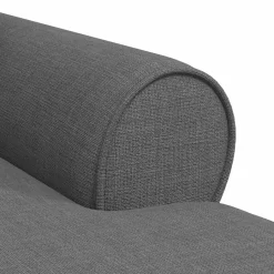 vidaXL Chaise Lounge met Rok 3 st Donkergrijs Stof 91 x 157 x 91 cm