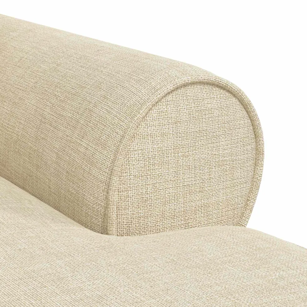 vidaXL Chaise Lounge met Rok 3 st Blauw Stof 91 x 157 x 91 cm