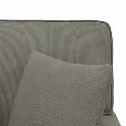 vidaXL Chaise Lounge met Rok 3 st Lichtgrijs Katoen Stof