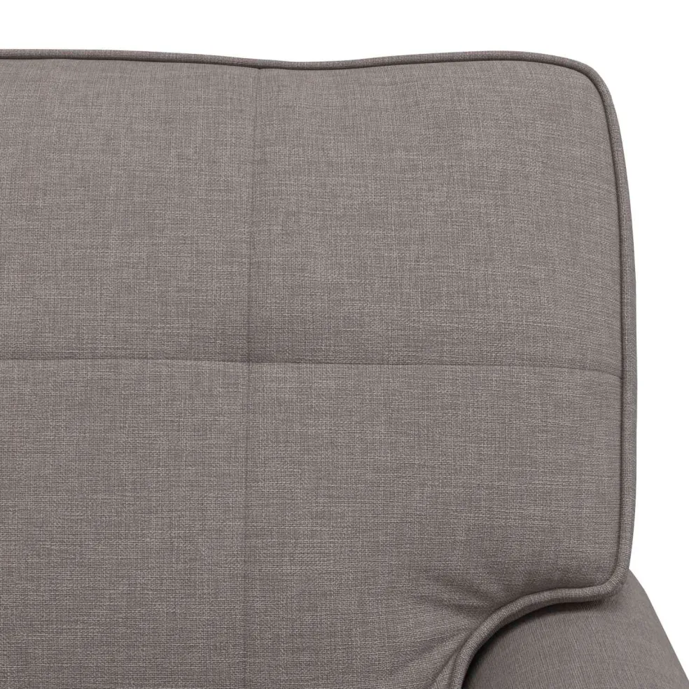 vidaXL Chaise Lounge Taupe Stof 91 x 157 x 91 cm