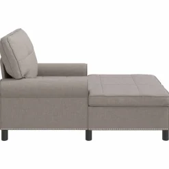 vidaXL Chaise Lounge Taupe Stof 91 x 157 x 91 cm