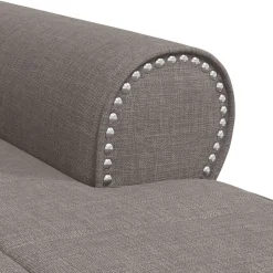 vidaXL Chaise Lounge Taupe Stof 91 x 157 x 91 cm