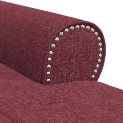 vidaXL Chaise Lounge Wijnrood Stof 91 x 157 x 91 cm