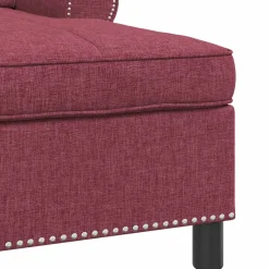 vidaXL Chaise Lounge Wijnrood Stof 91 x 157 x 91 cm