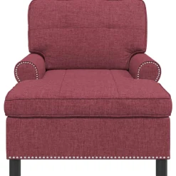 vidaXL Chaise Lounge Wijnrood Stof 91 x 157 x 91 cm