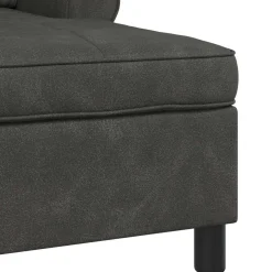 vidaXL Chaise Lounge Zwart Nep Leer 91 x 157 x 91 cm