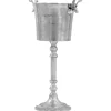 vidaXL Champagnekoeler 39x29x71 cm massief aluminium zilverkleurig