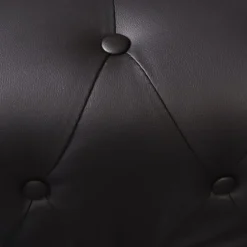 vidaXL Chesterfield hoekbank 6-zits kunstleer zwart