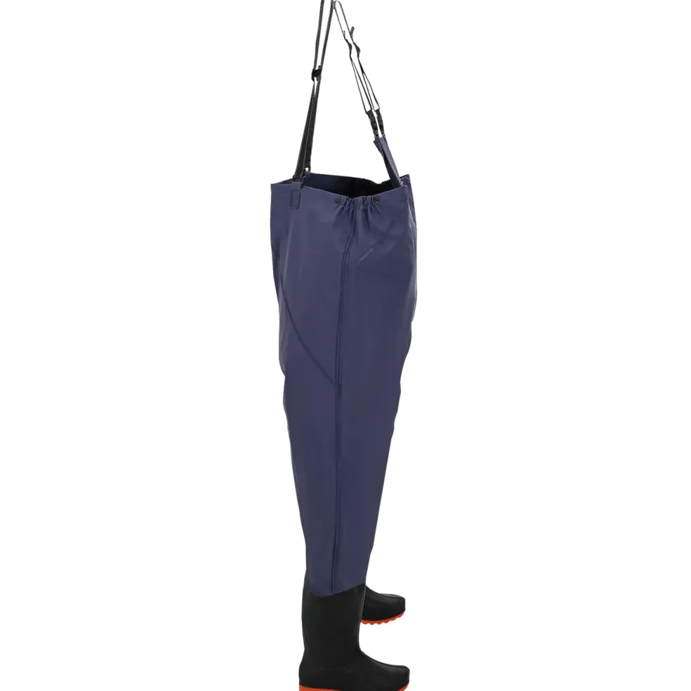 vidaXL Chest Waders met laarzen Maat 38 Blauw