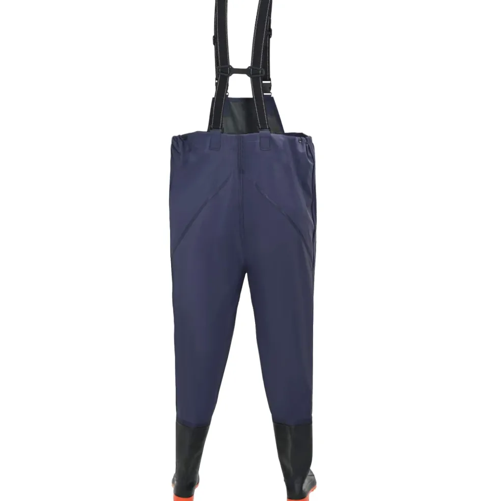 vidaXL Chest Waders met laarzen Maat 38 Blauw