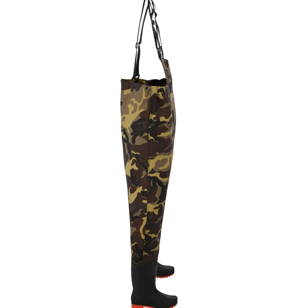 vidaXL Chest Waders met laarzen PVC gecoate polyester Maat 38