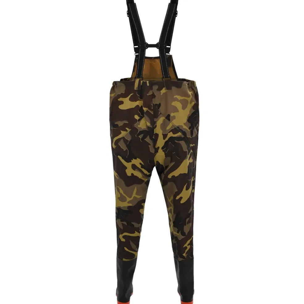 vidaXL Chest Waders met laarzen PVC gecoate polyester Maat 38