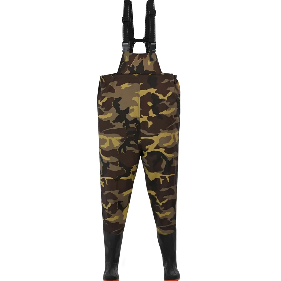 vidaXL Chest Waders met laarzen PVC gecoate polyester Maat 38