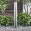 vidaXL Cilindervormige RVS LED tuinlamp