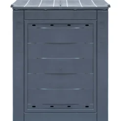 vidaXL Compostbakken 3 st 780 L 60x60x73 cm grijs