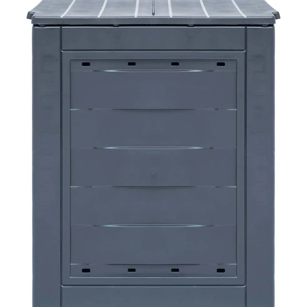 vidaXL Compostbakken 3 st 780 L 60x60x73 cm grijs