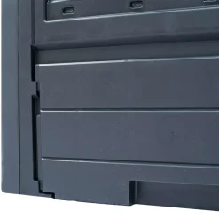 vidaXL Compostbakken 3 st 780 L 60x60x73 cm grijs