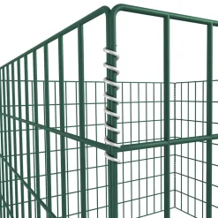 vidaXL Compostbak vierkant 100x100x70 cm mesh