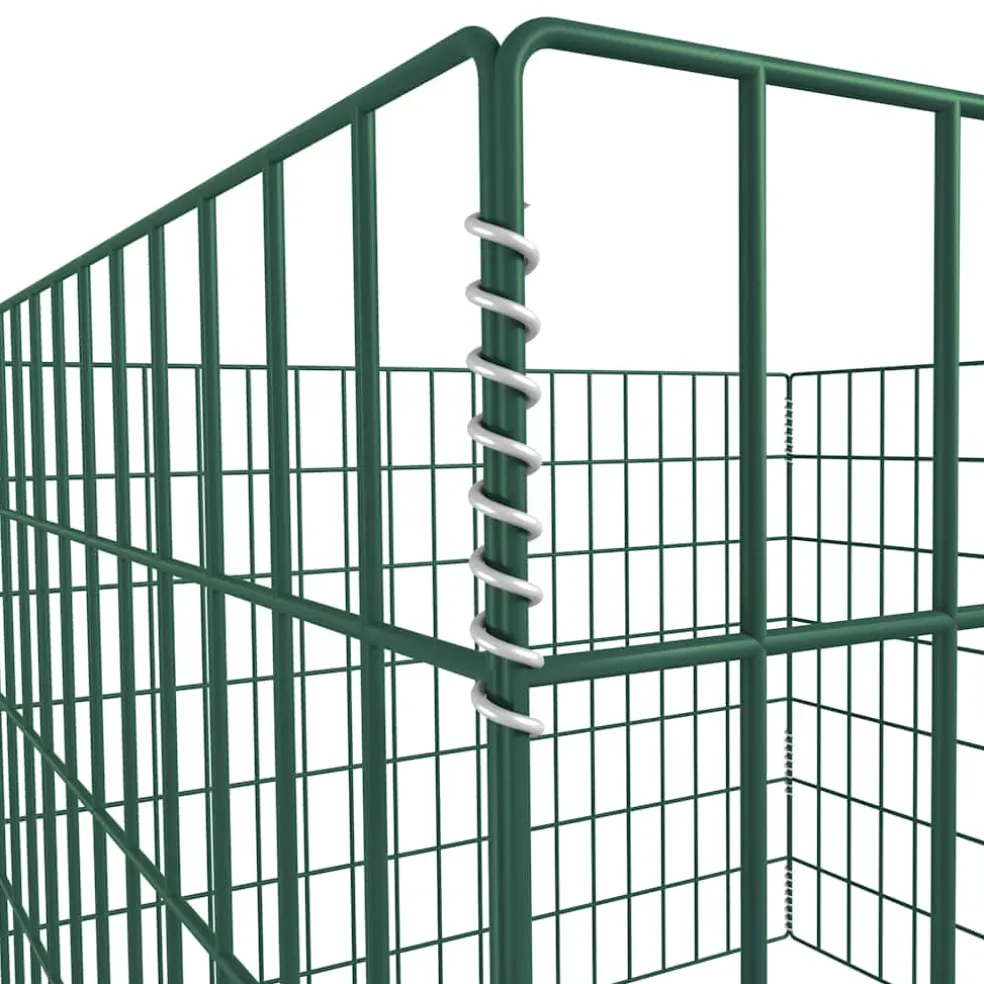 vidaXL Compostbak vierkant 100x100x70 cm mesh
