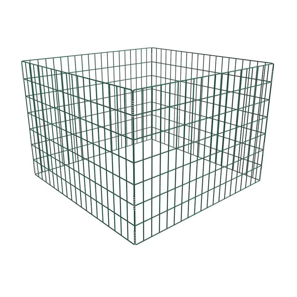 vidaXL Compostbak vierkant 100x100x70 cm mesh