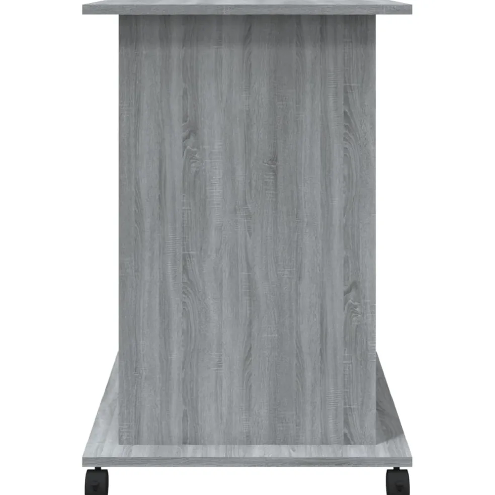 vidaXL Computerbureau 80x50x75 cm bewerkt hout grijs sonoma eikenkleur