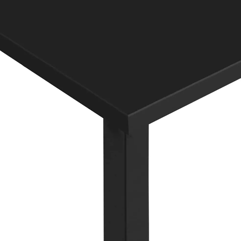 vidaXL Computerbureau 105x50x72 cm MDF en metaal zwart