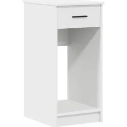 vidaXL Computertorenstandaard met lade 35x45x77 cm wit