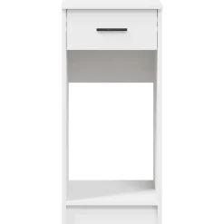 vidaXL Computertorenstandaard met lade 35x45x77 cm wit