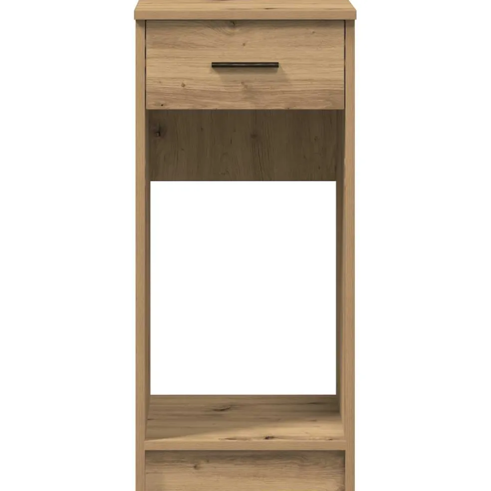 vidaXL Computertorenstandaard met lade 35x45x77 cm artisanaal eiken
