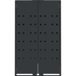 vidaXL Containerberging 3 containers 207x79x117 cm staal antraciet