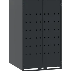 vidaXL Containerberging 5 containers 345x79x117 cm staal antraciet