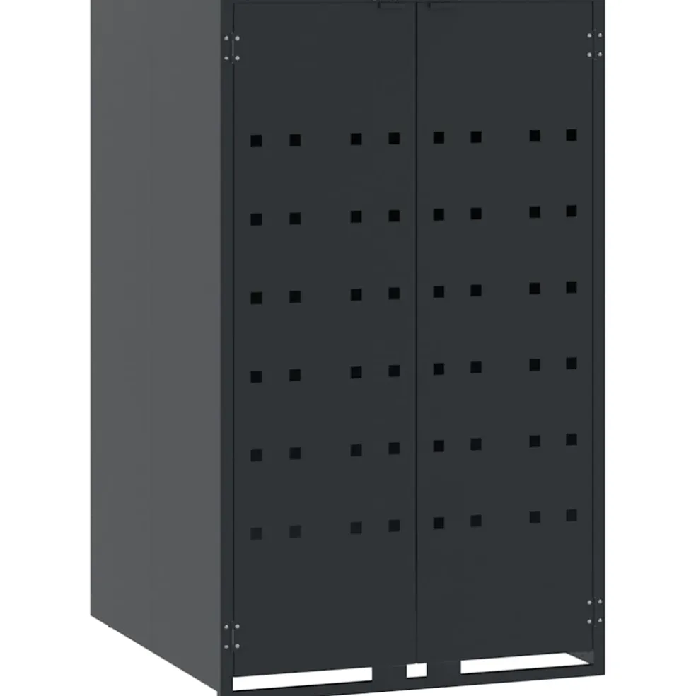 vidaXL Containerberging 5 containers 345x79x117 cm staal antraciet
