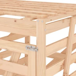 vidaXL Containerberging drievoudig massief grenenhout
