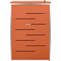 vidaXL Containerberging driedubbel 207x77,5x115 cm roestvrij staal