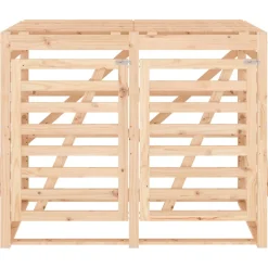 vidaXL Containerberging dubbel massief grenenhout